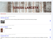 Tablet Screenshot of blog.teresalanceta.com